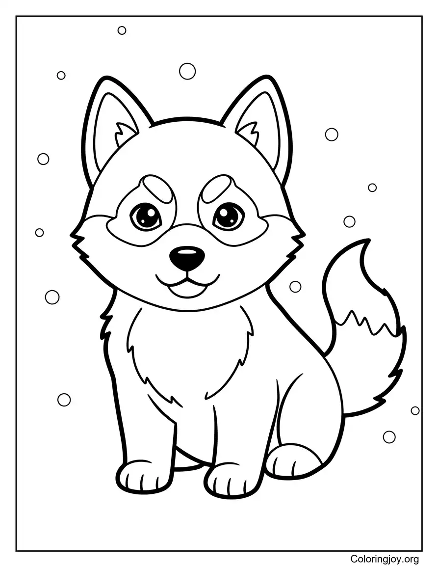 Simple husky drawing styles for beginners