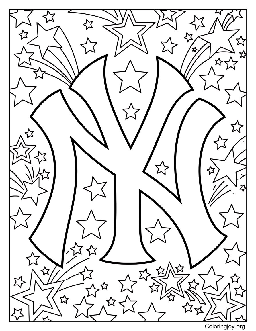 Sternenhimmel Yankees Logo