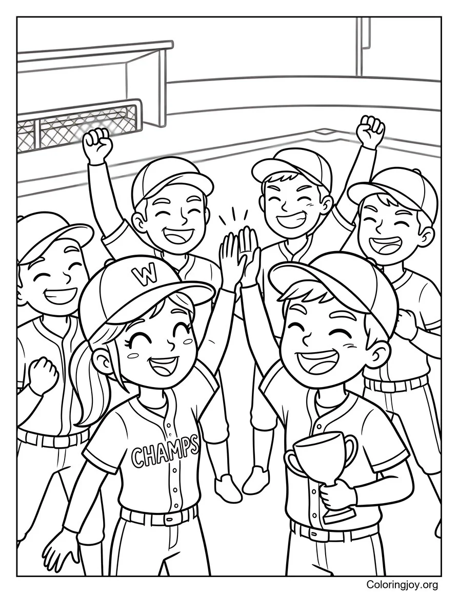 Winning Team Celebration