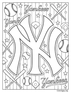 Yankees Logo Bold Outline