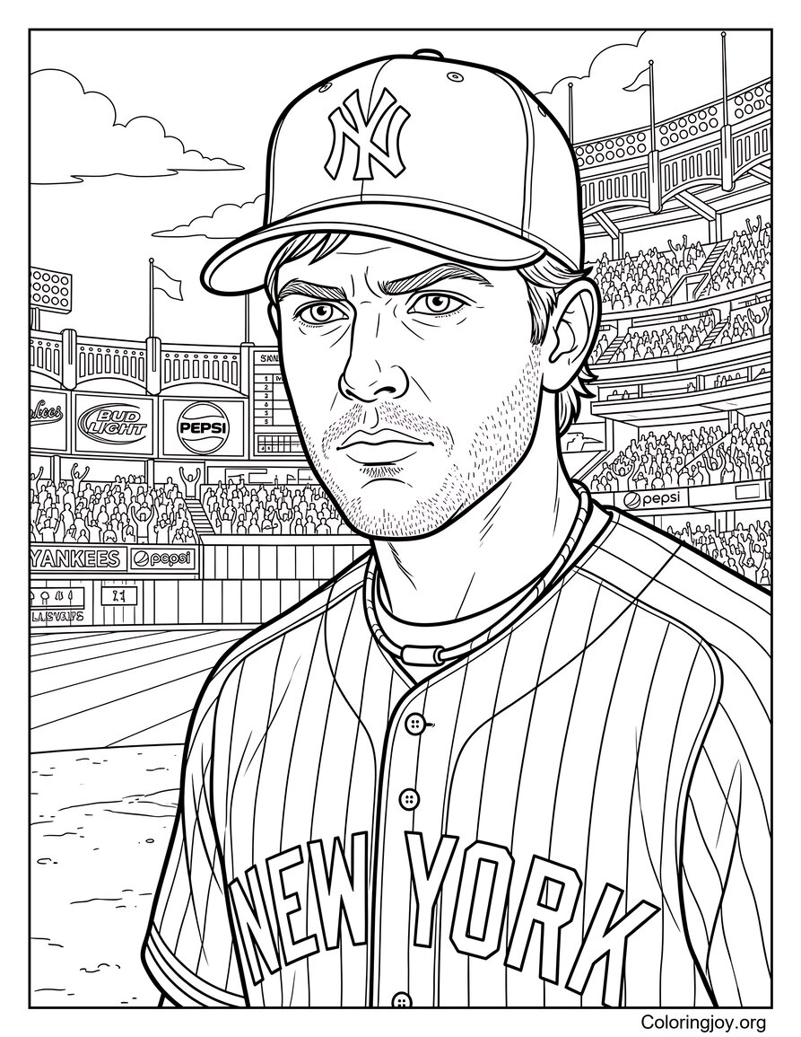 Yankees Spieler Nahaufnahme