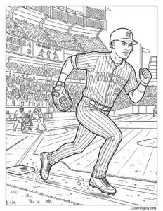 Yankees Player Running Bases