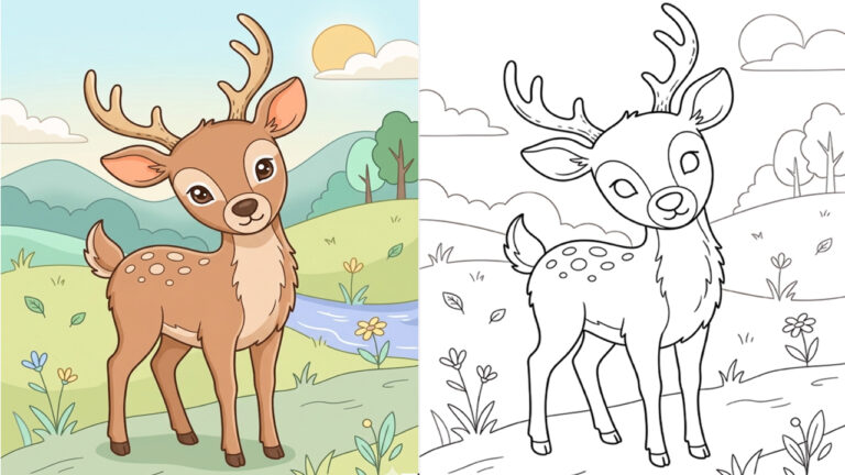 Deer Coloring Pages