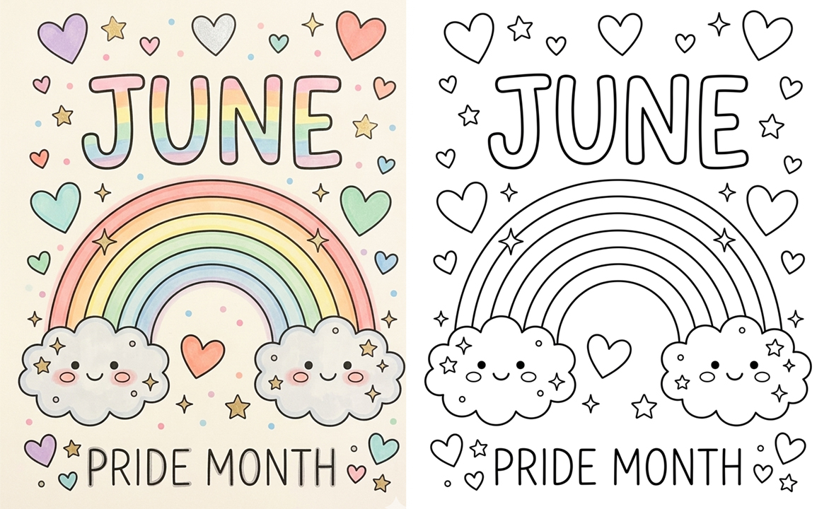June Coloring Pages