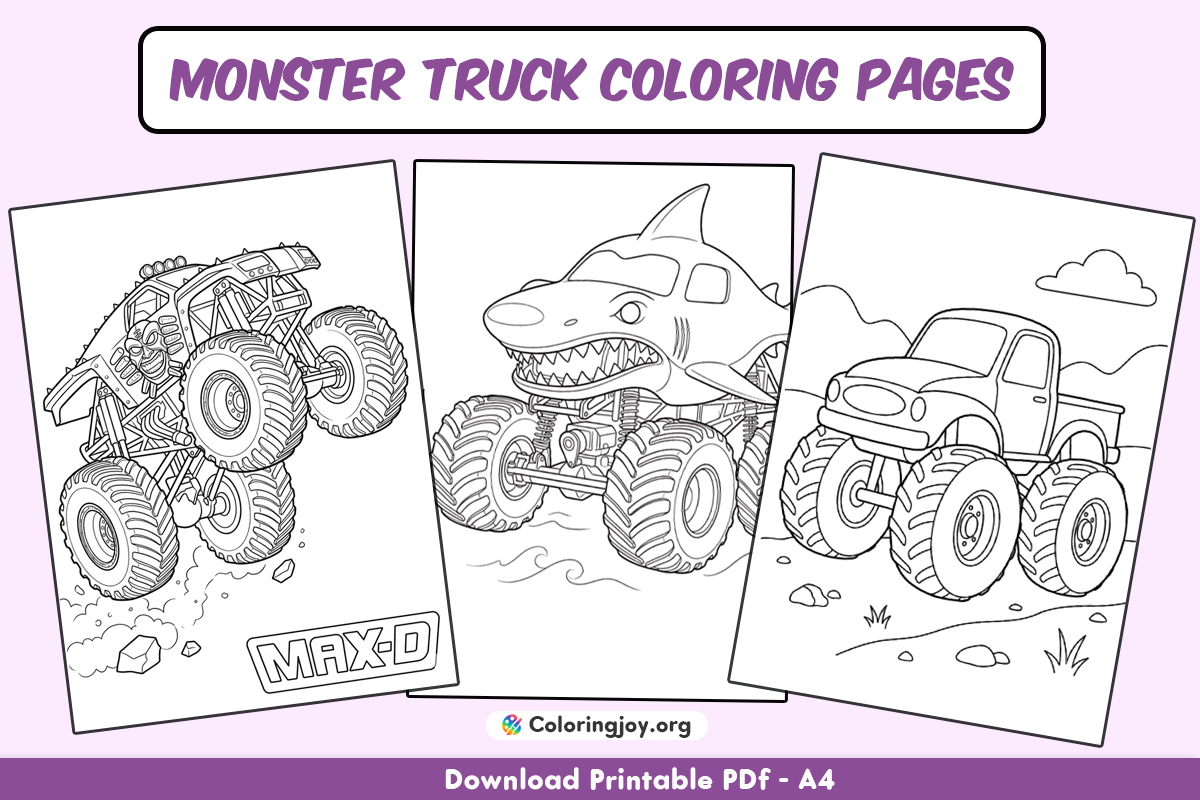 Monster Truck Coloring Pages