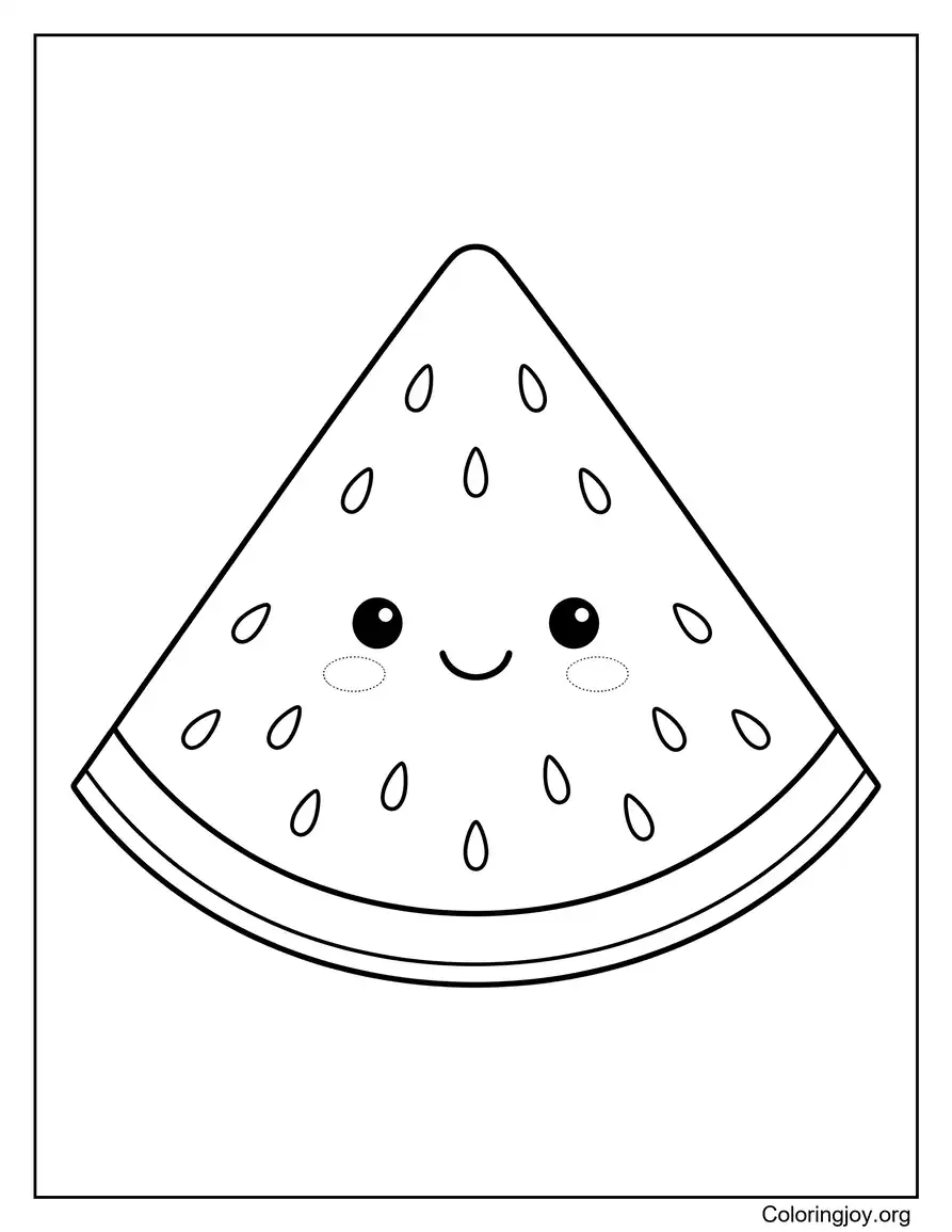 Cartoon-Wassermelonenscheibe