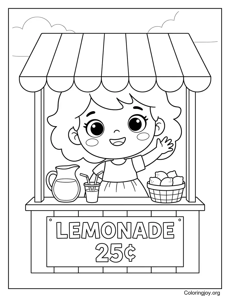 Adorable Lemonade Seller