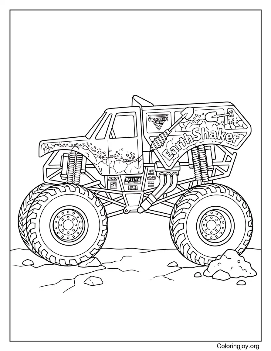 Earth Shaker Monster Truck kleuroverzicht