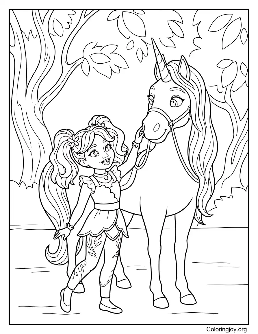 Ava And Leaf In The Enchanted Forest Unicorn Academy