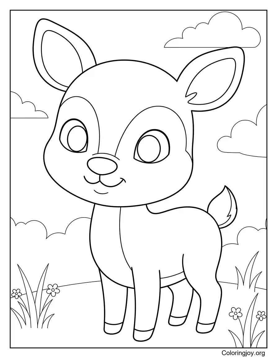 Baby Deer Smiling