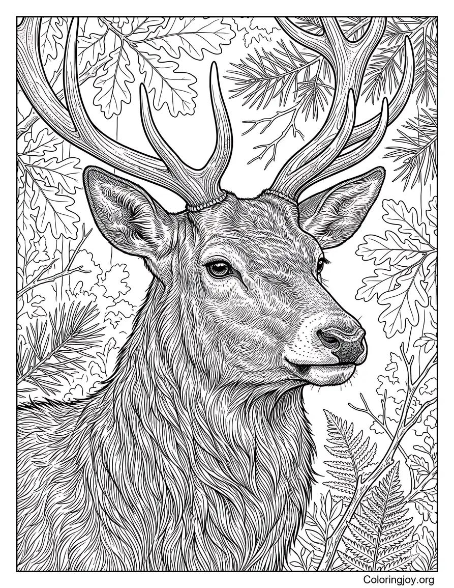Deer With Detailed Fur