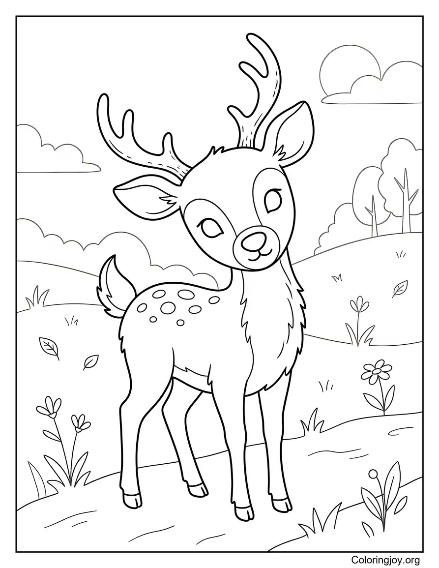 Curious Young Deer