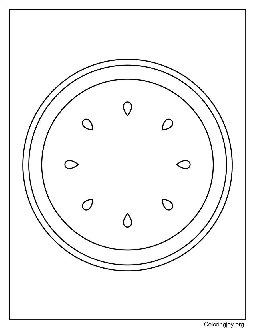 Simple Watermelon Circle