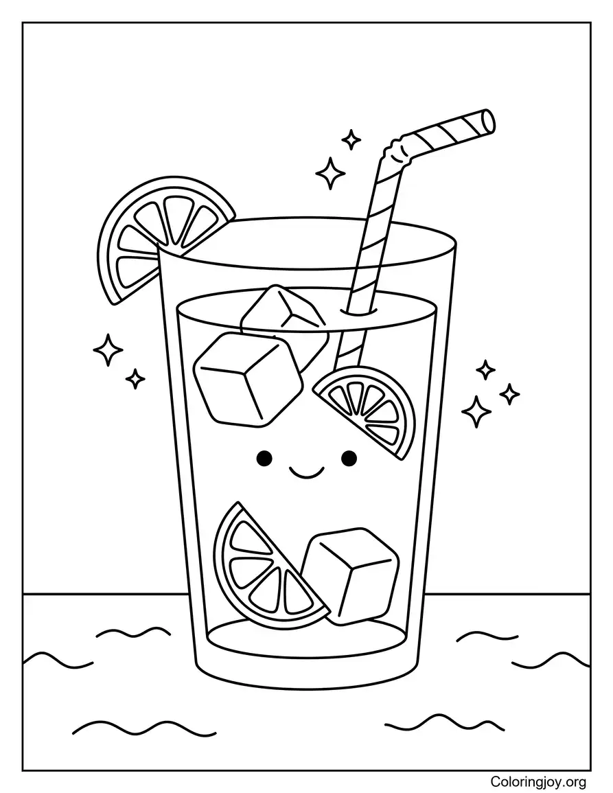 Ice Cold Lemonade Drink