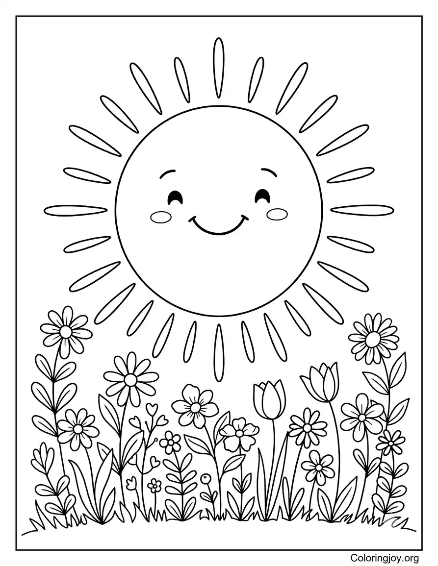 June Sunshine And Flowers