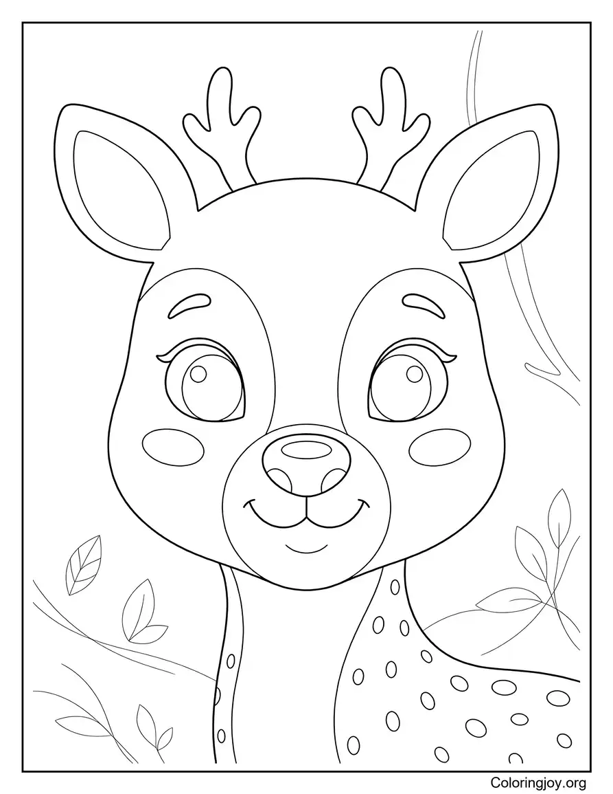 Cute Deer Face