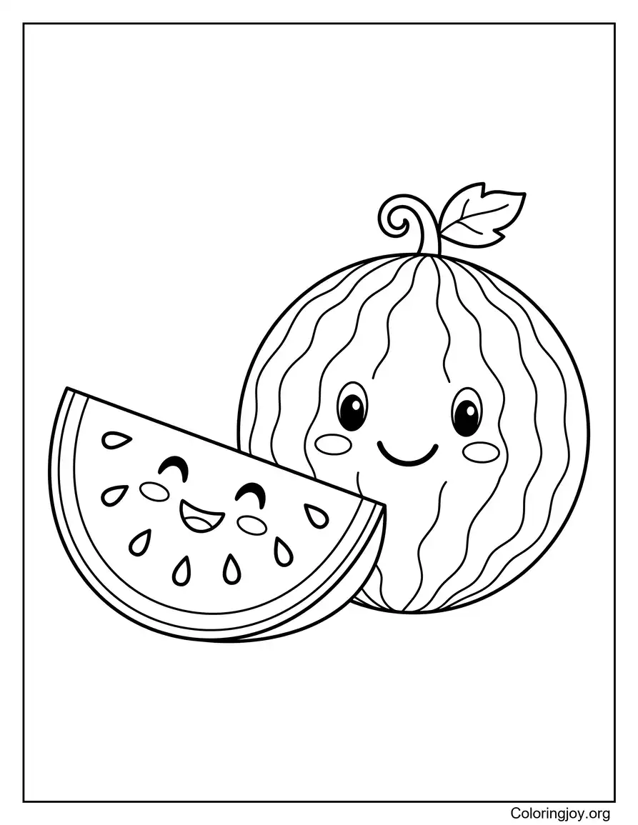 Cute Watermelon With Seeds