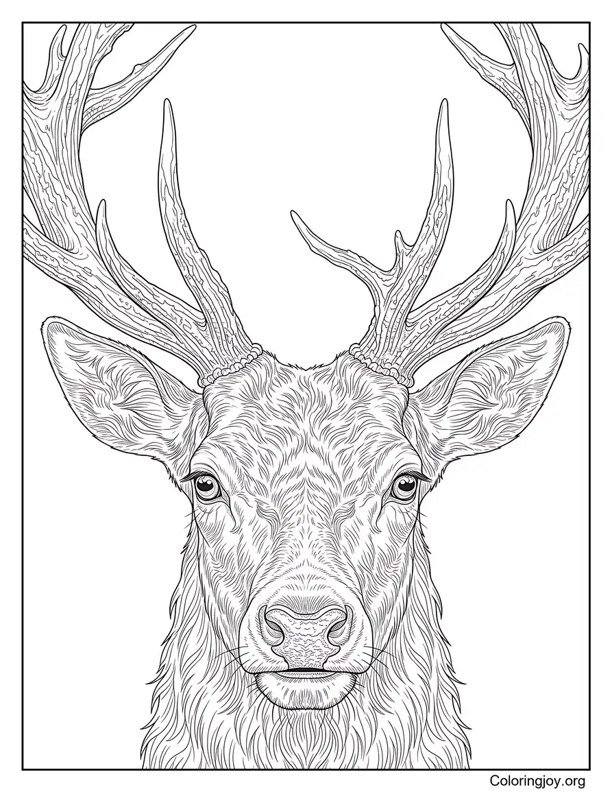 Highly Detailed Stag Close Up