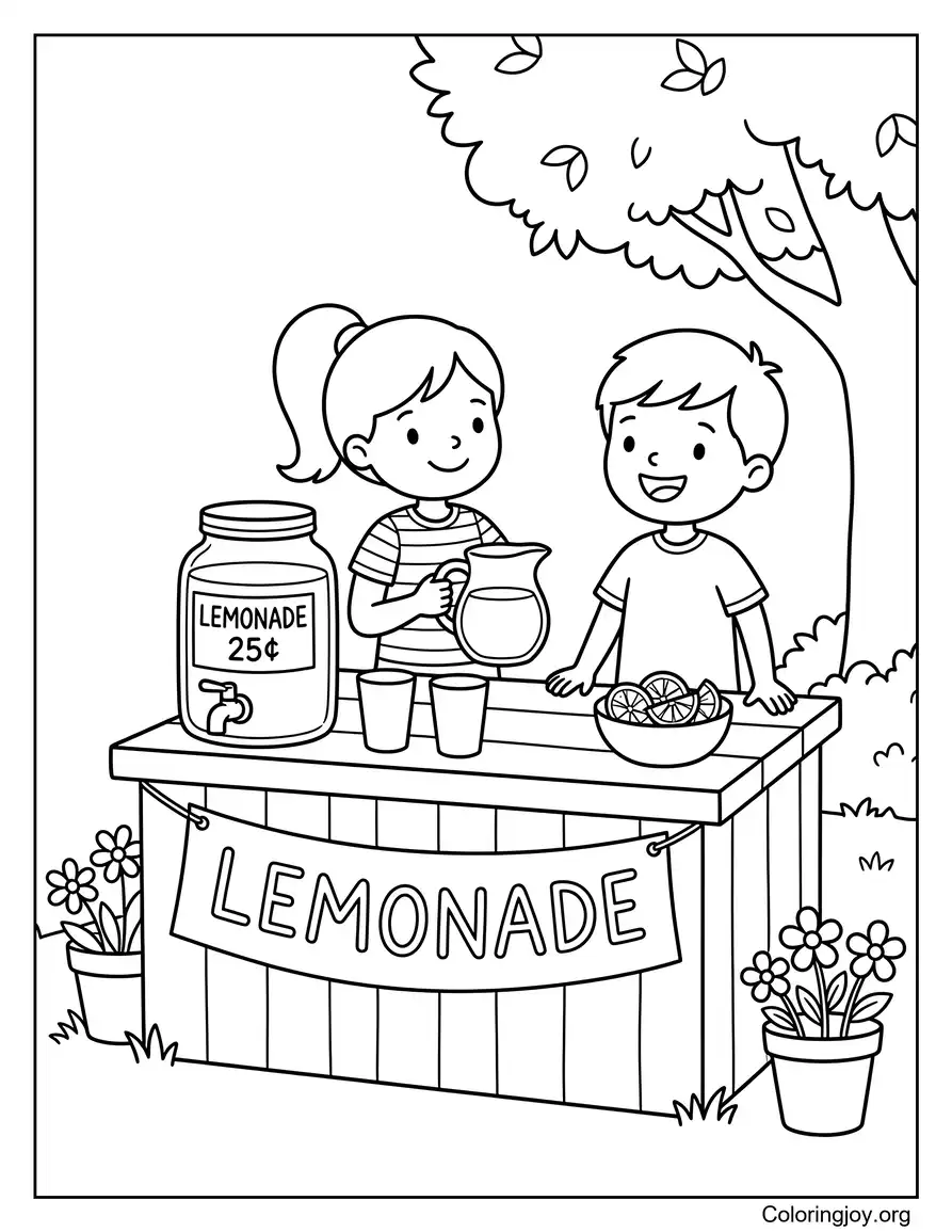 Cozy Backyard Lemonade Stand