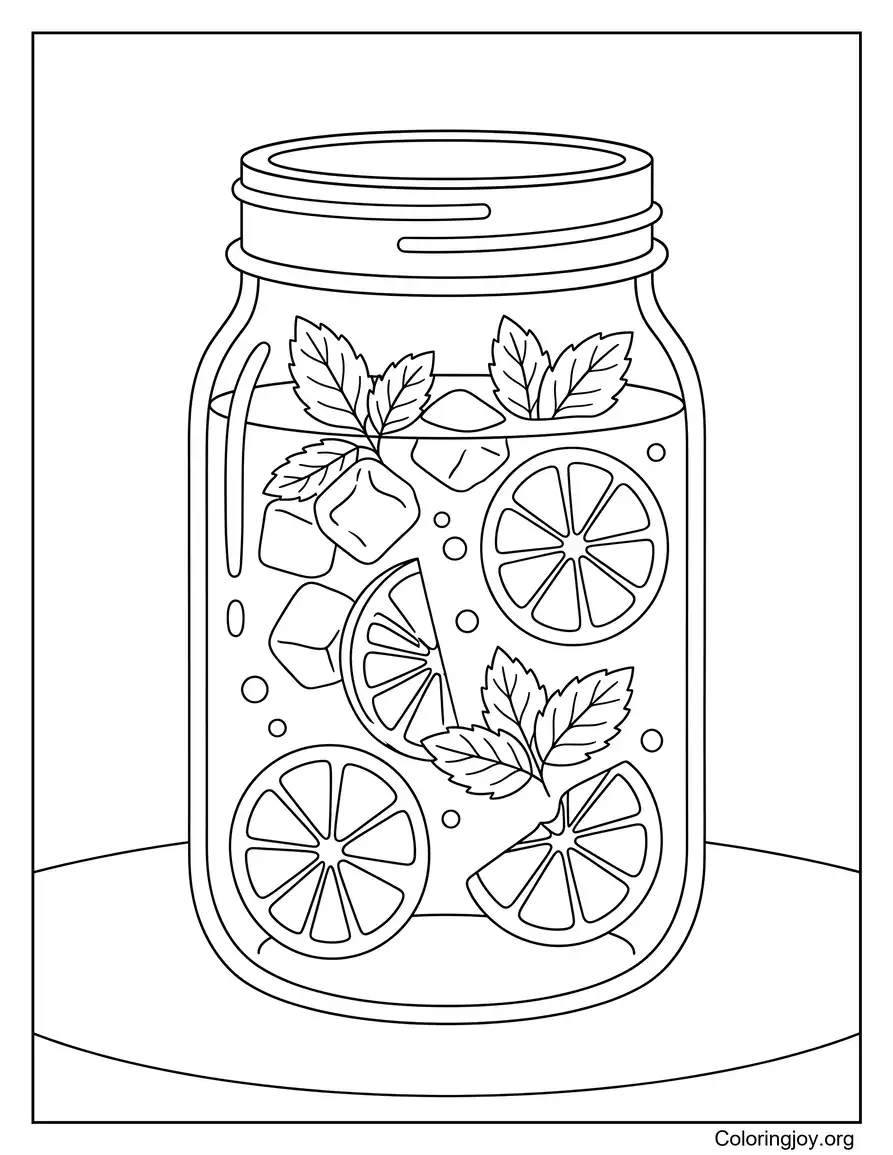 Refreshing Lemonade Jar