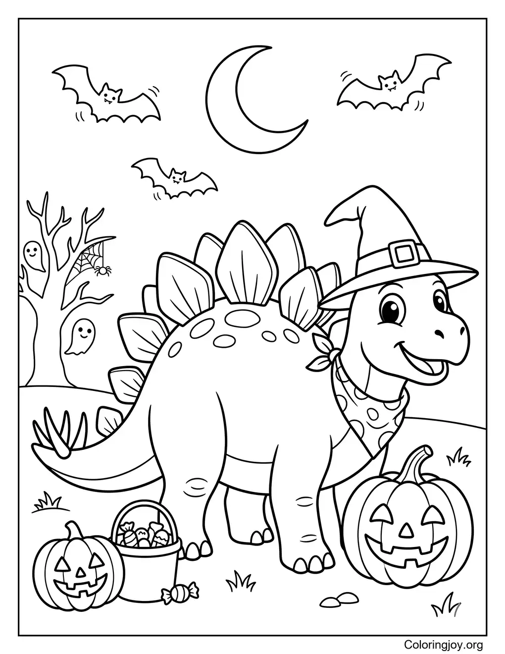 Halloween Stegosaurus Fun Sheet
