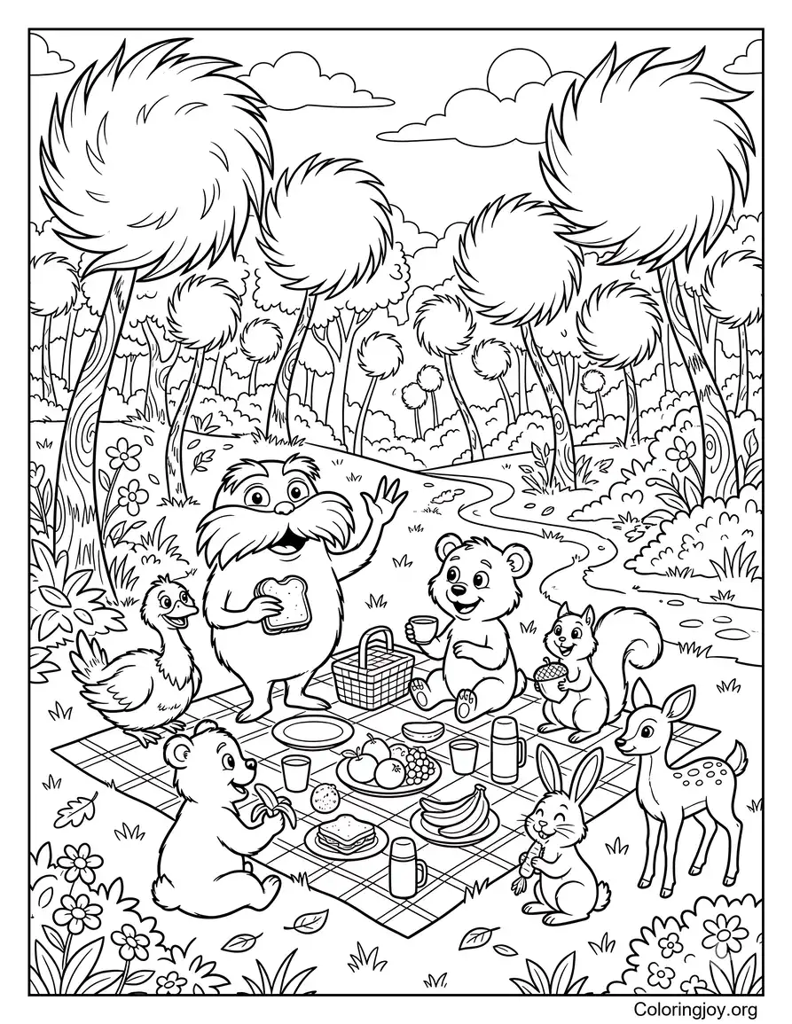 Lorax And Forest Animals Picnic