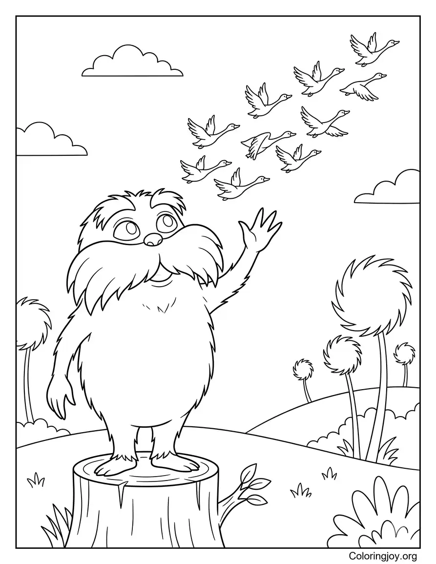 Lorax Watching Swomee Swans Fly Away