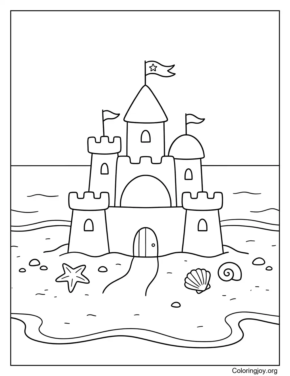 Magical Beach Castle Fantasy