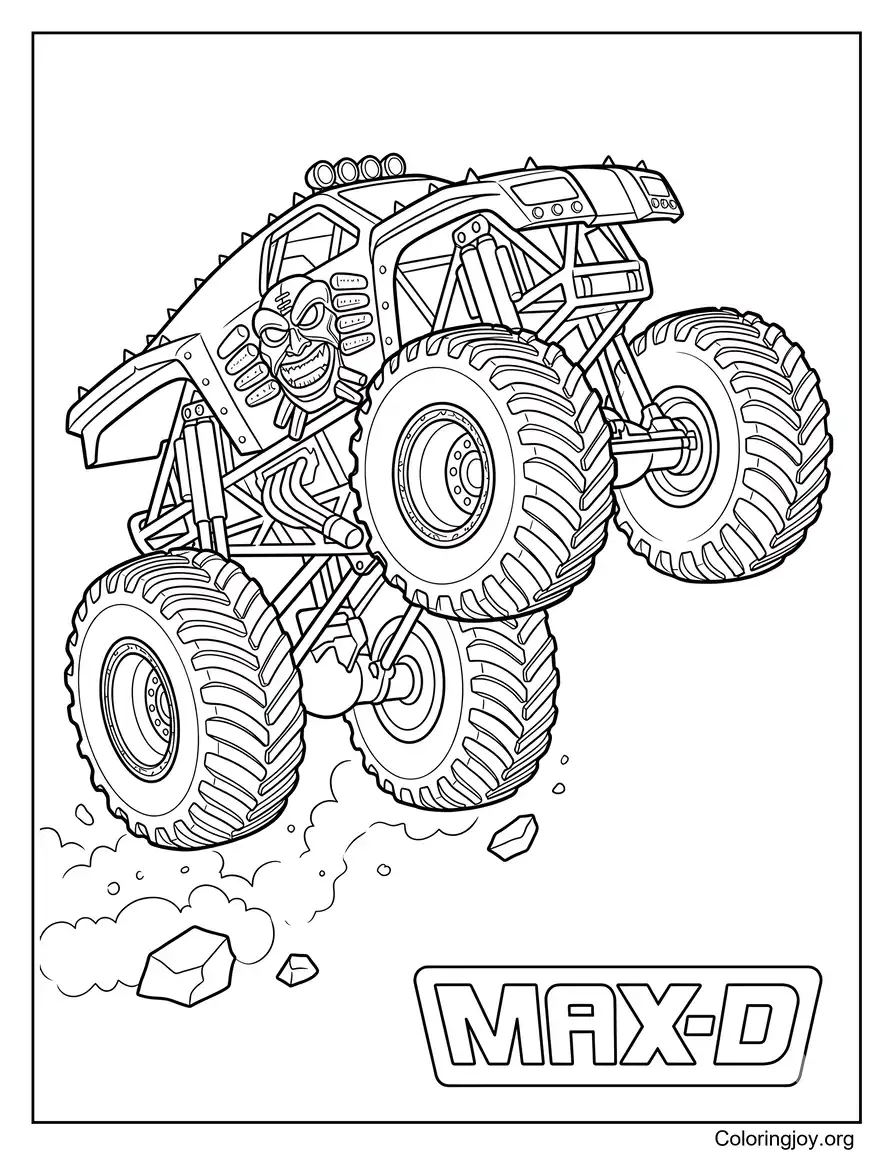Max D Monster Truck Afbeelding in kleur