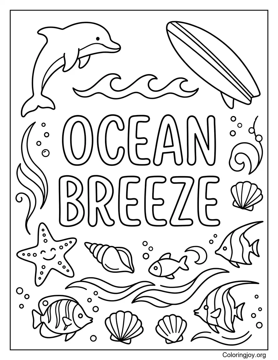 Ocean Breeze Doodle Printables