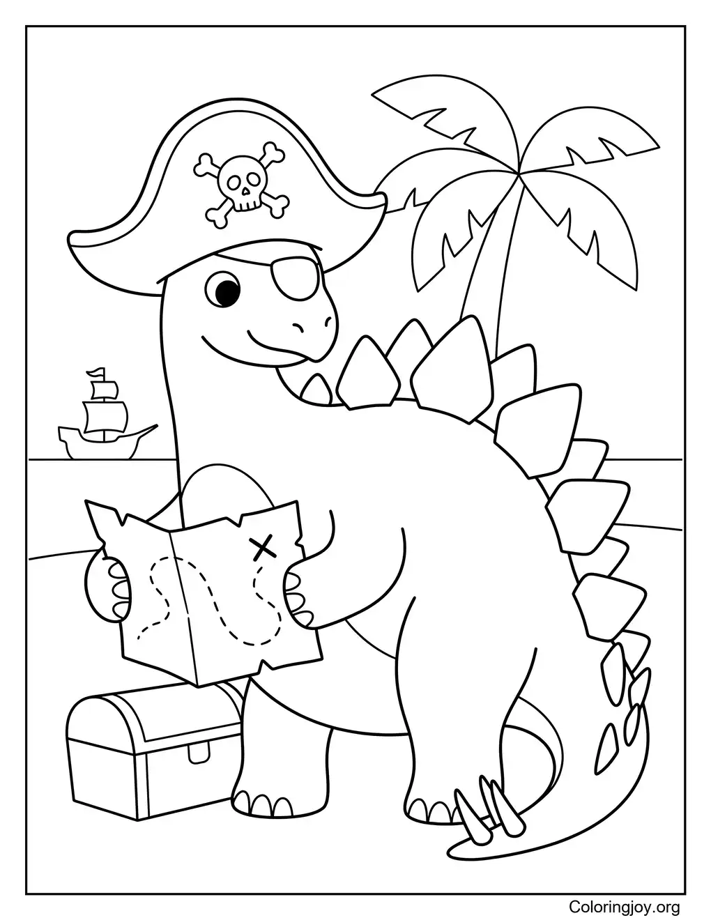 Piraten Stegosaurus Schattenjacht