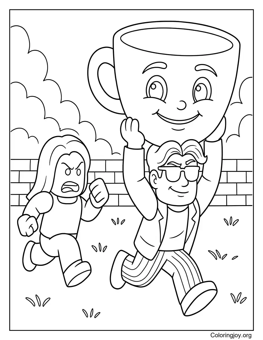 Steal A Brainrot Coloring Page Printable
