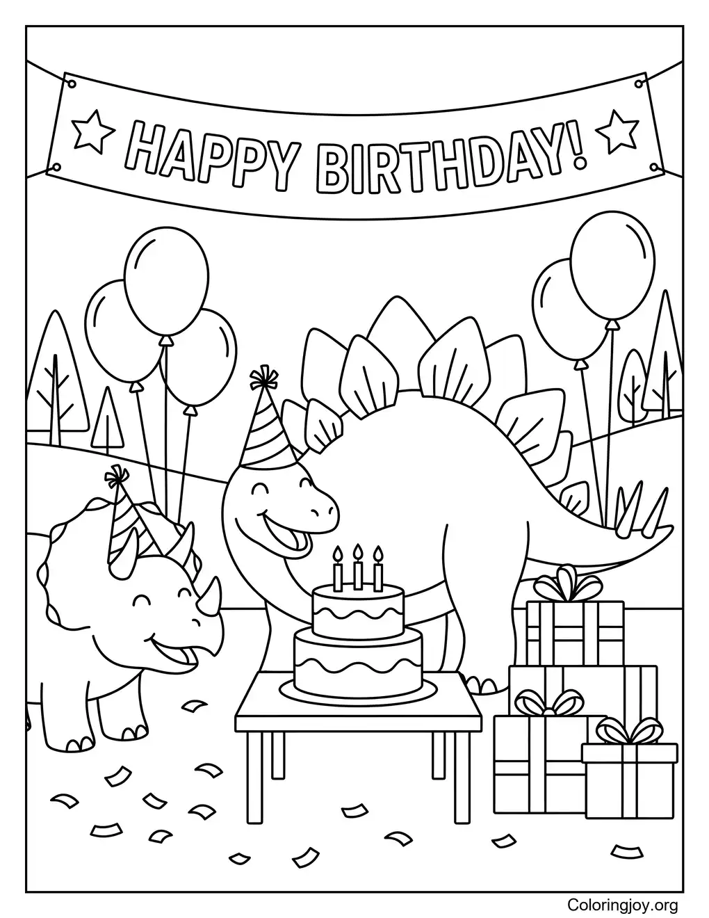 Dinosaurus verjaardagsfeestje Stegosaurus