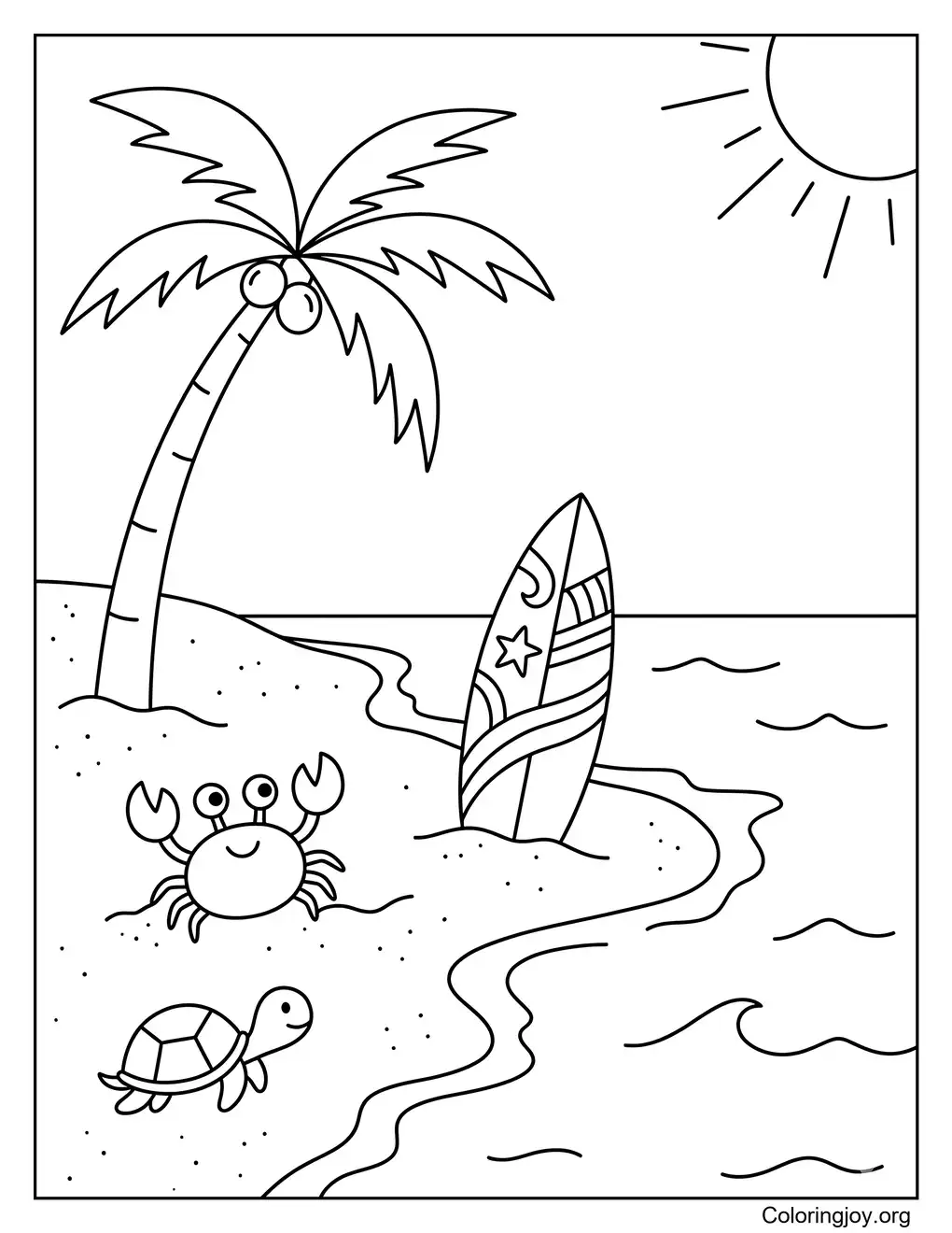 Tropischer Strandspaß im Sommer