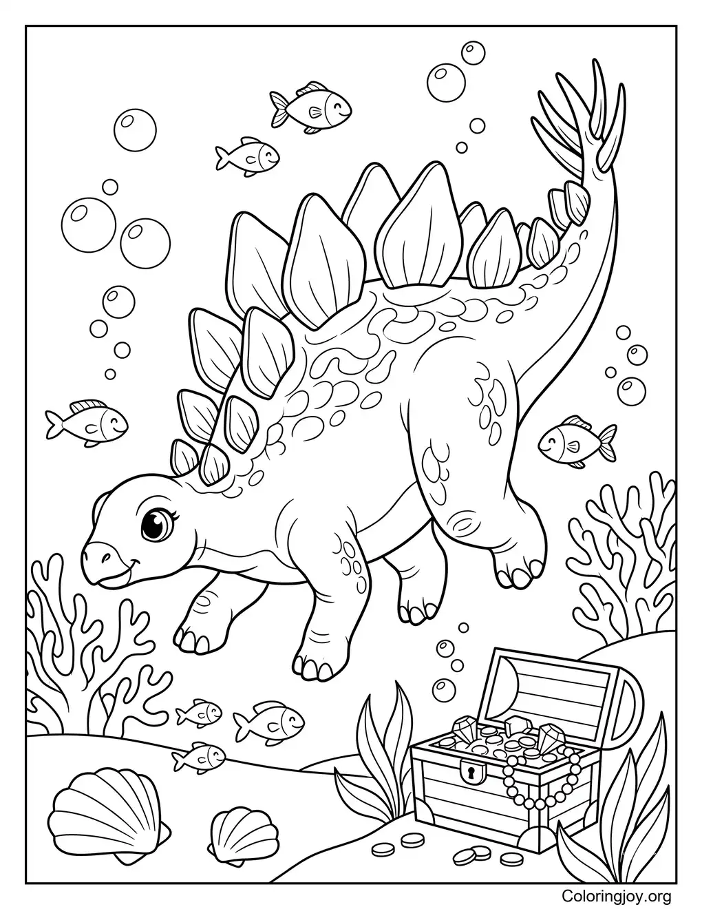 Onderwaterfantasie Stegosaurus