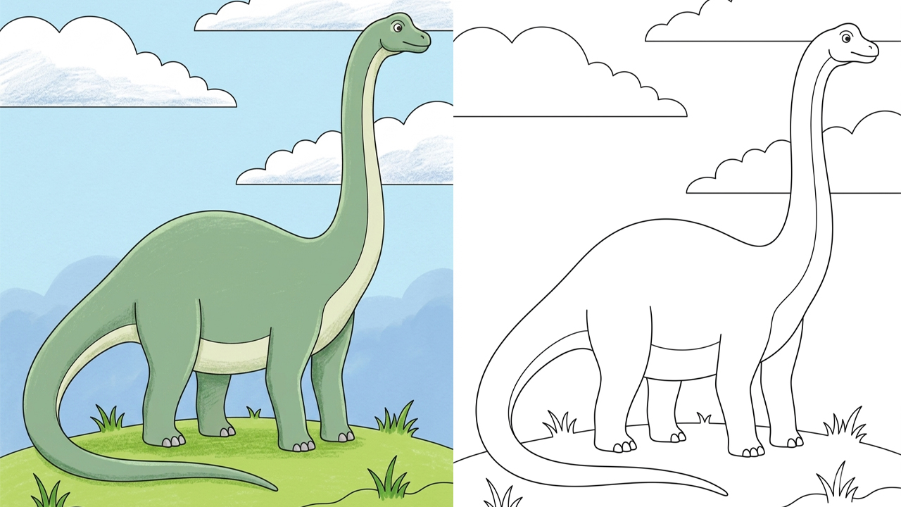 26 Brontosaurus Coloring Pages (Free PDFs & Printables )