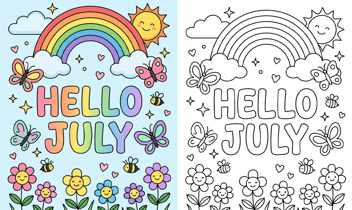 Free July Coloring Pages: 25+ Printable Sheets for Kids and Adults