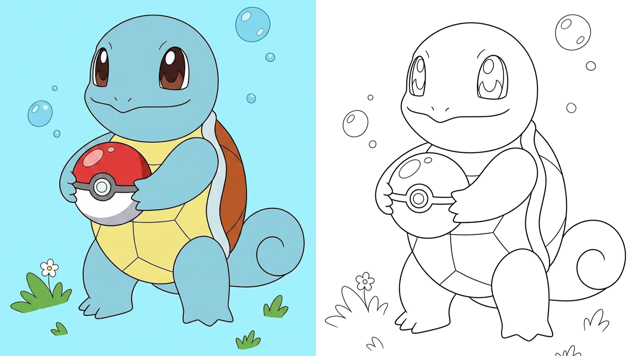 Squirtle Coloring Pages: 29 Free Printable PDFs