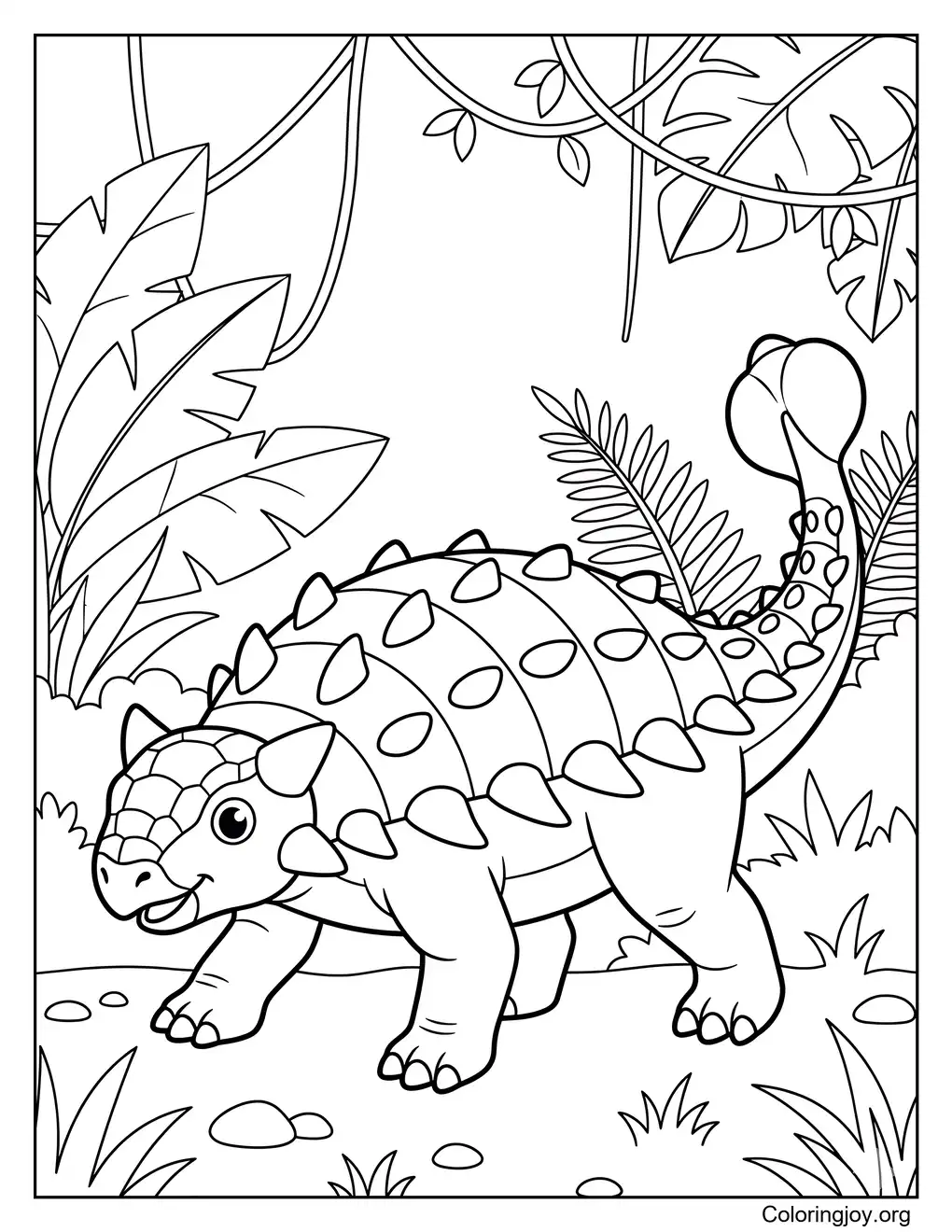 Rainforest Journey With Ankylosaurus