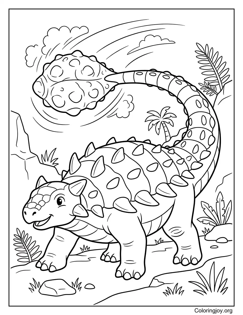 Tail Club Action Ankylosaurus