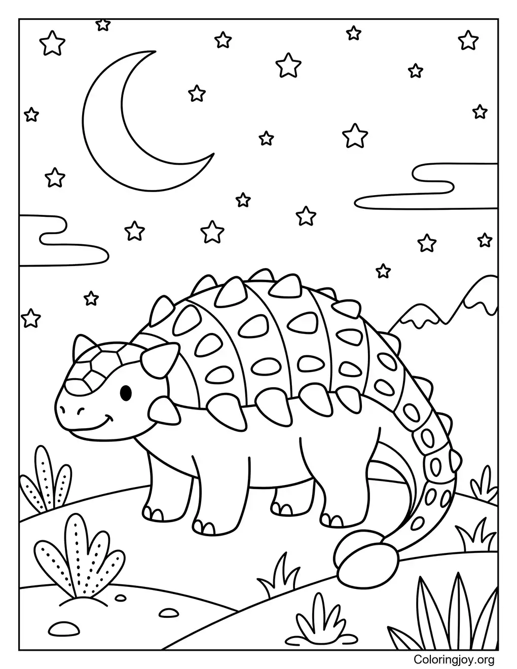 Under The Stars Ankylosaurus