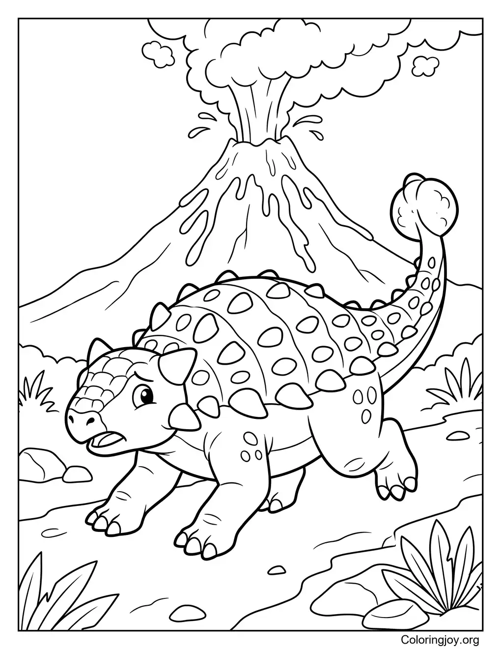 Volcano Escape Ankylosaurus