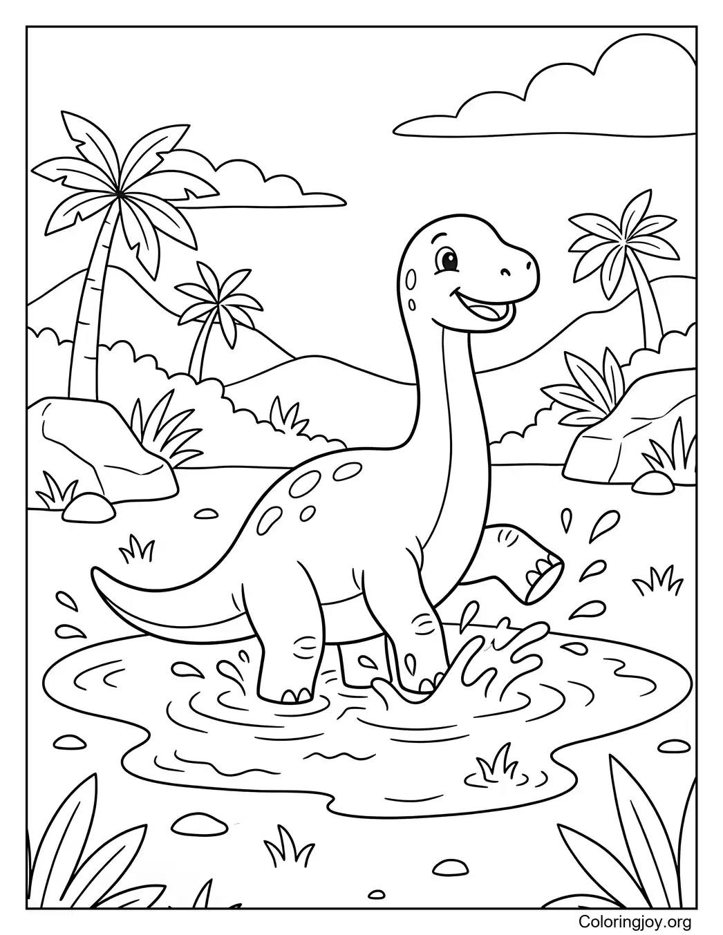Puddle Splash Baby Brontosaurus