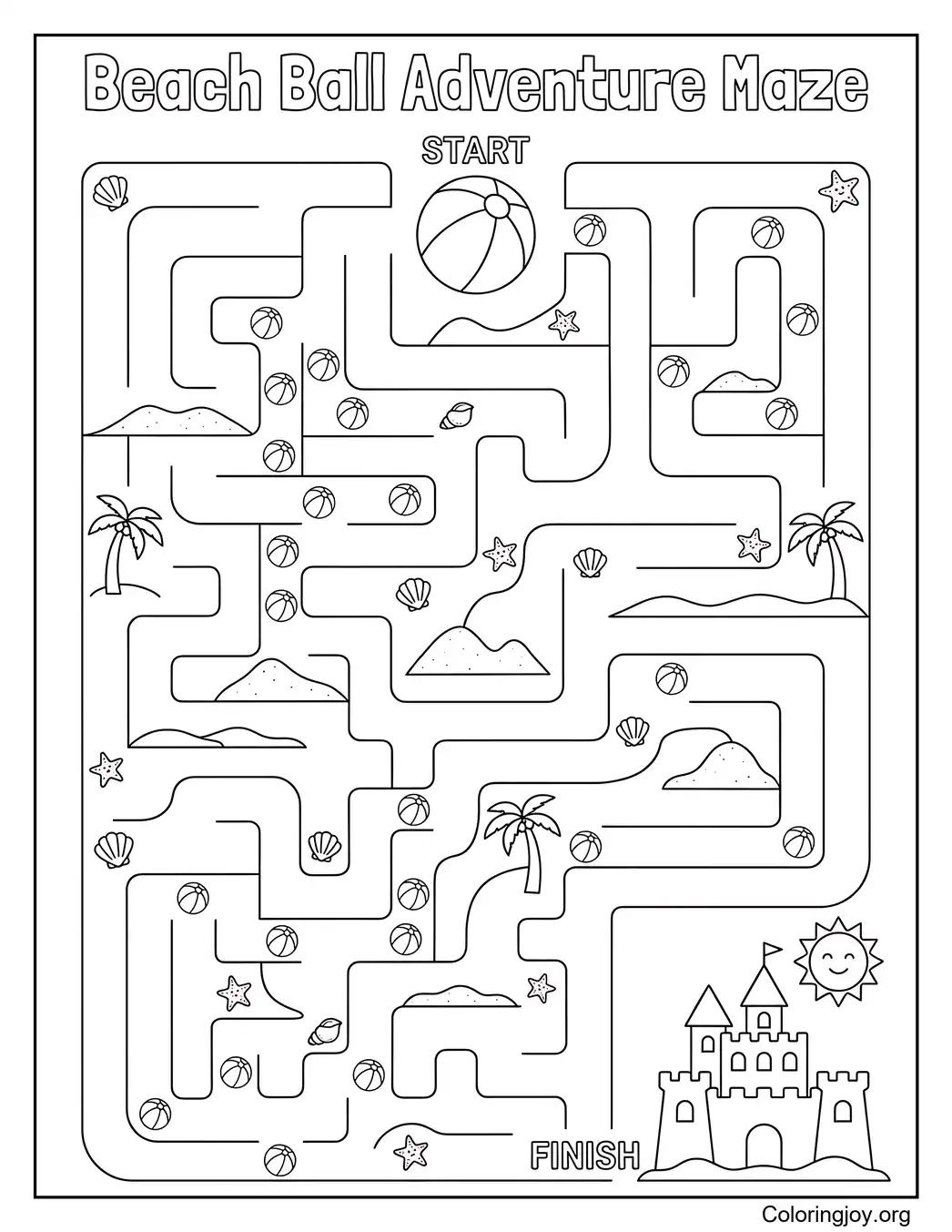Beach Ball Adventure Maze