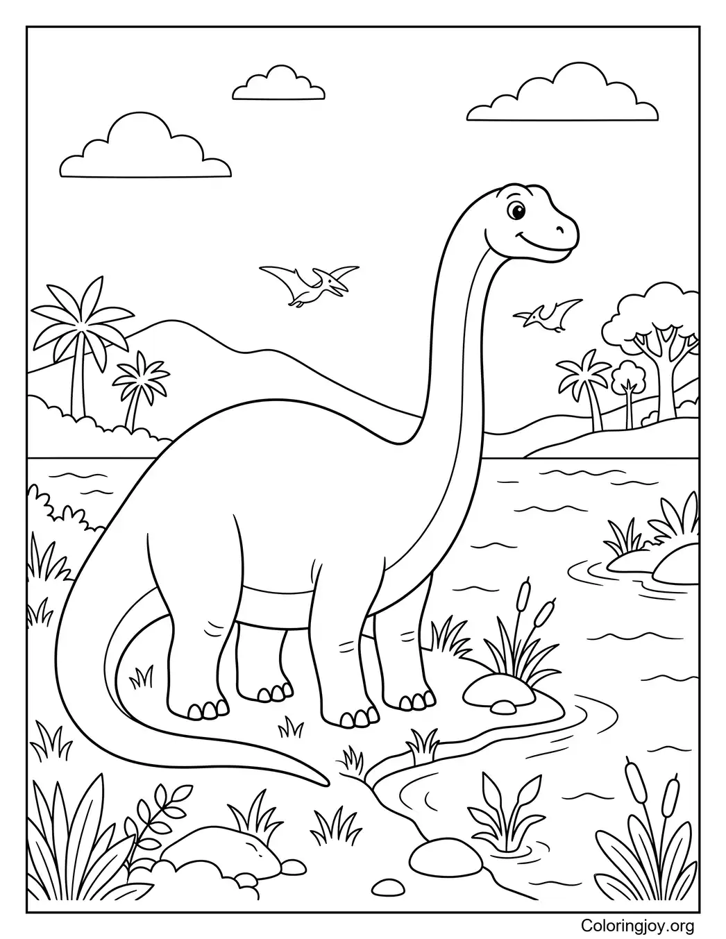 Lakeside Brontosaurus