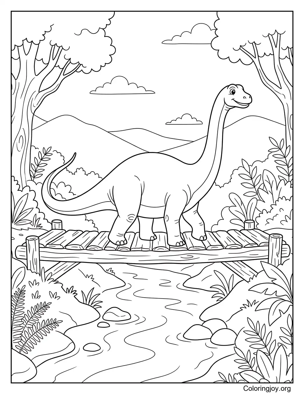 Brontosaurus Bridge Crossing
