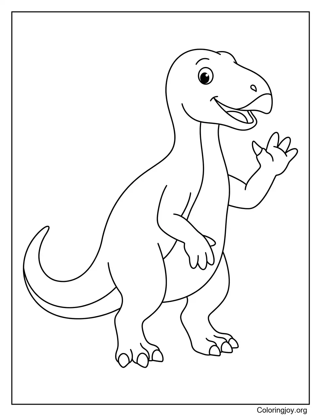 Cartoon Iguanodon Dinosaur