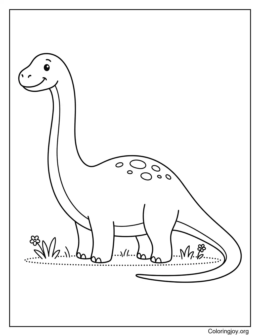 Amigo brontosaurio simple