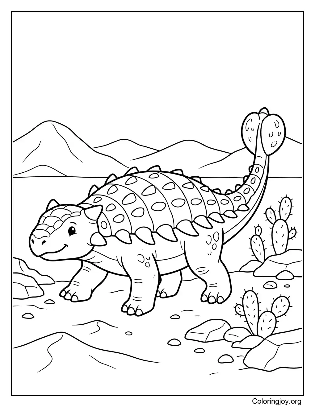 Aventura en el desierto Anquilosaurio