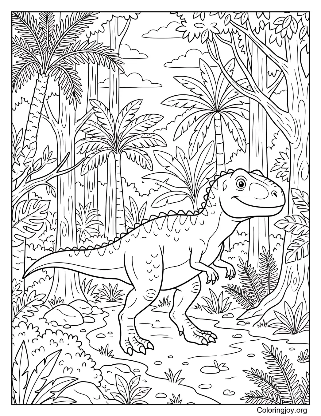 Aventura en el bosque con Giganotosaurus